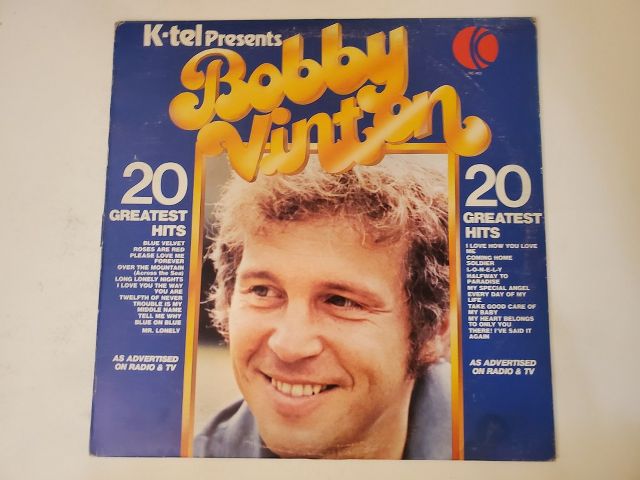 Bobby Vinton 20 Greatest Hits vinyl record