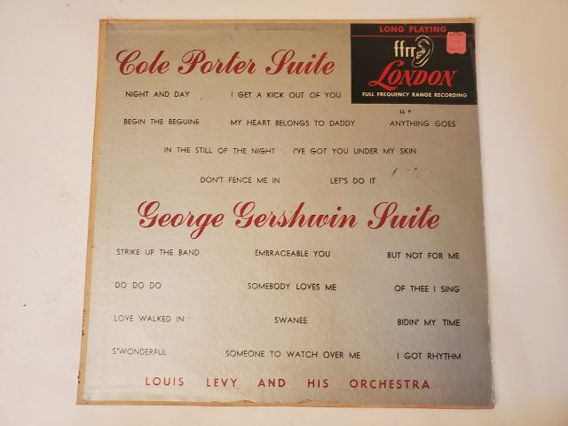 Louis Levy and His Orchestra Cole Porter Suite / George Gershwin Suite vinyl record