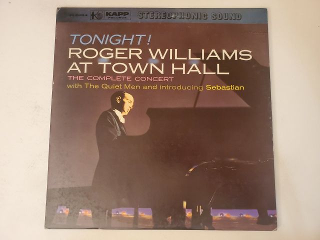 Roger Williams Tonight! Roger Williams at Town Hall vinyl record