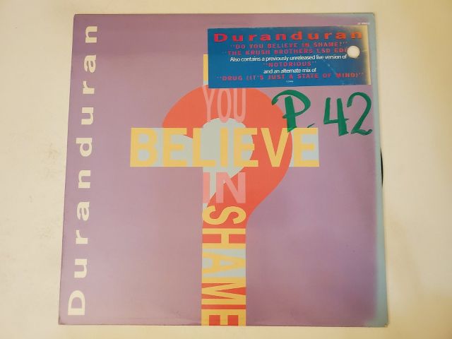 Duran Duran Do You Believe in Shame? vinyl record