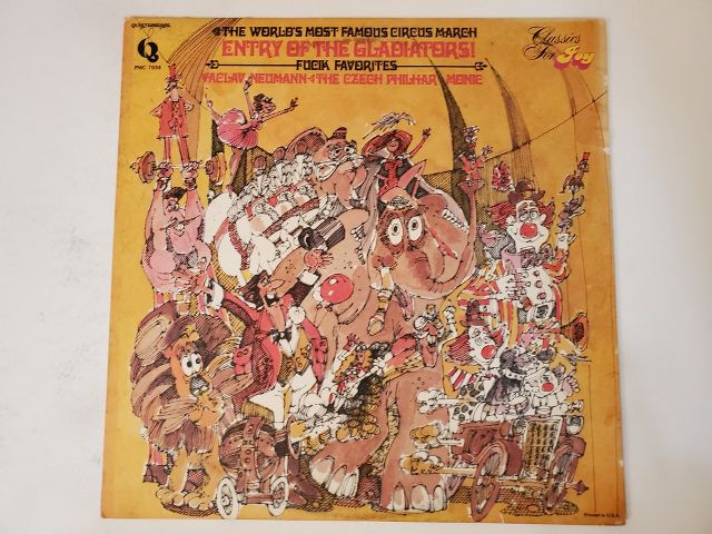Vaclav Neumann & The Czech Philharmonic Entry of the Gladiators/ Fucik Favorites vinyl record