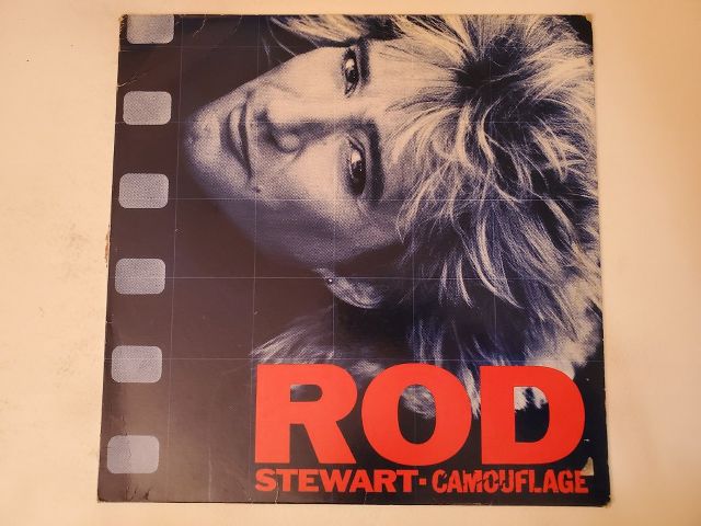 Rod Stewart Camouflage vinyl record