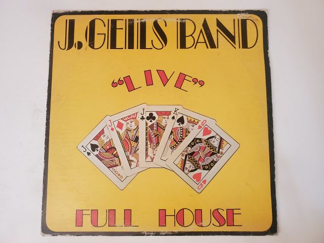 J. Geils Band Live Full House vinyl record