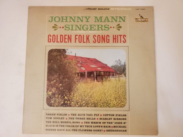 Johnny Mann Singers Golden Folk Song Hits vinyl record