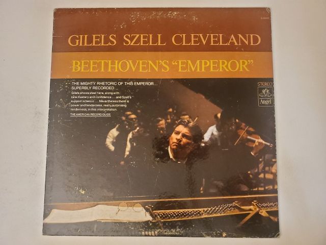 Emil Gilels, George Szell, Cleveland Orchestra Beethoven's 'Emperor' vinyl record