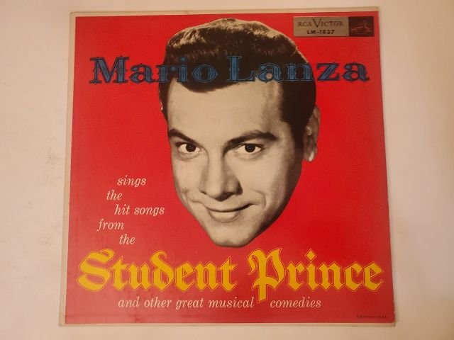 Mario Lanza Sings the Hit Songs from The Student Prince vinyl record