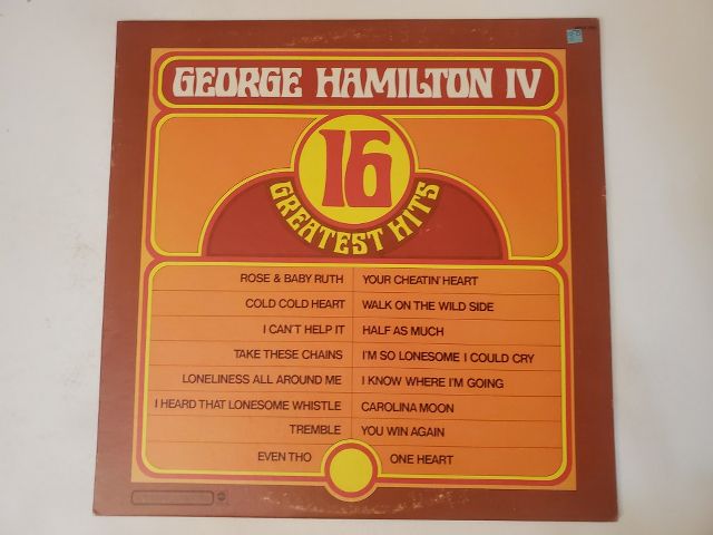 George Hamilton IV 16 Greatest Hits vinyl record