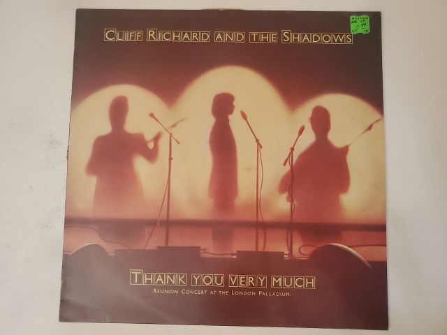 Cliff Richard and The Shadows Thank You Very Much vinyl record