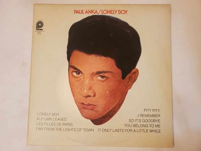 Paul Anka Lonely Boy vinyl record