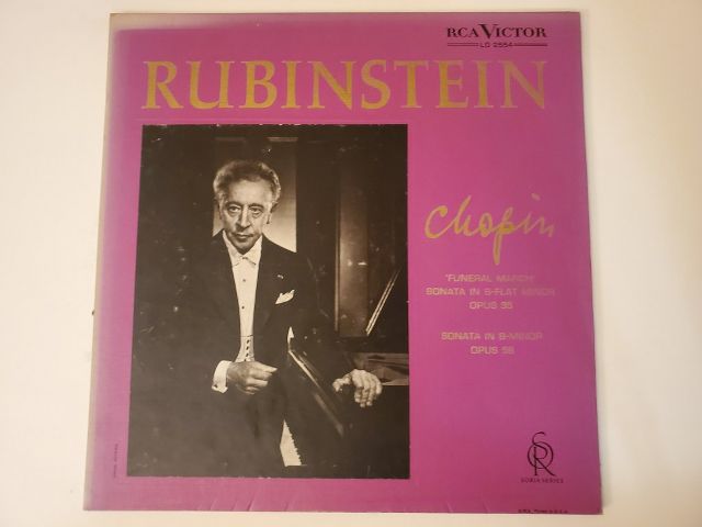 Artur Rubinstein Chopin: Funeral March, Sonata in B-flat Minor Opus 35 / Sonata in B Minor Opus 58 vinyl record