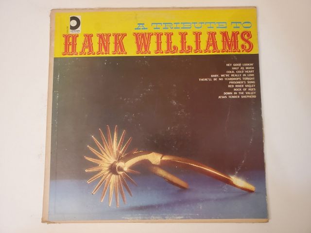 Hank Williams A Tribute to Hank Williams vinyl record