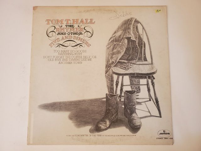Tom T. Hall The Rhymer and Other Five and Dimers vinyl record