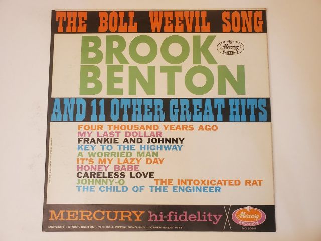 Brook Benton The Boll Weevil Song and 11 Other Great Hits vinyl record