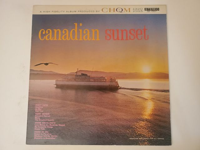 Various Artists Canadian Sunset vinyl record