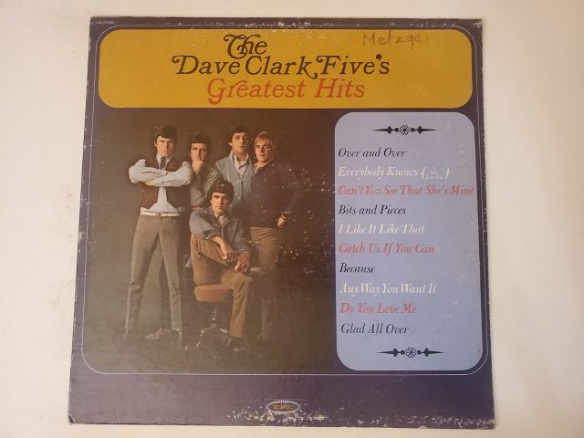 The Dave Clark Five Greatest Hits vinyl record