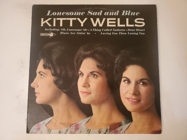 Kitty Wells Lonesome Sad and Blue vinyl record