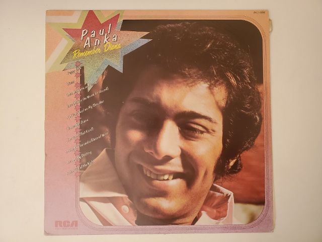 Paul Anka Remember Diana vinyl record