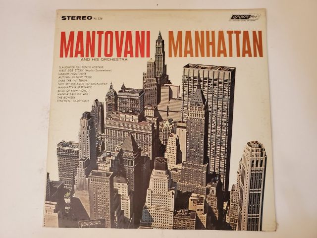Mantovani and His Orchestra Manhattan vinyl record