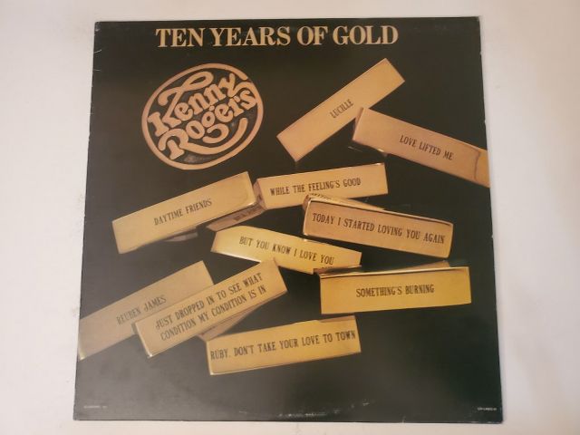 Kenny Rogers Ten Years of Gold vinyl record