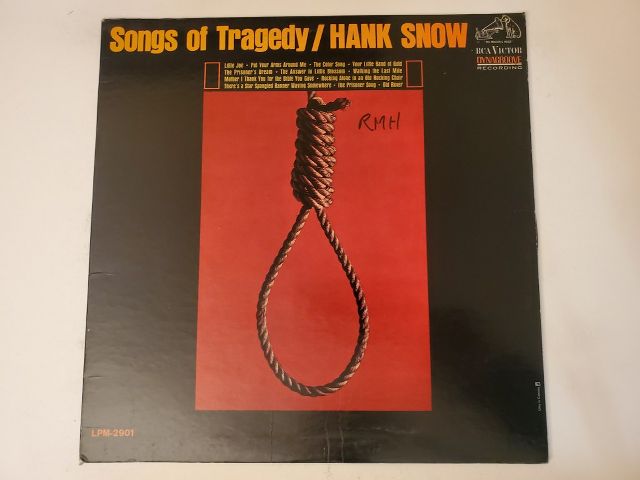 Hank Snow Songs of Tragedy vinyl record