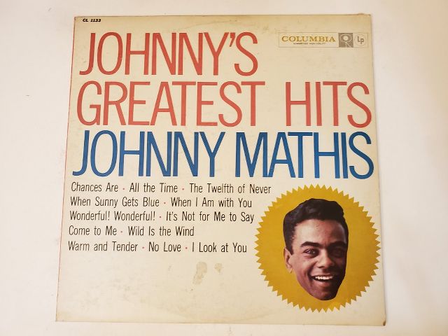 Johnny Mathis Johnny's Greatest Hits vinyl record