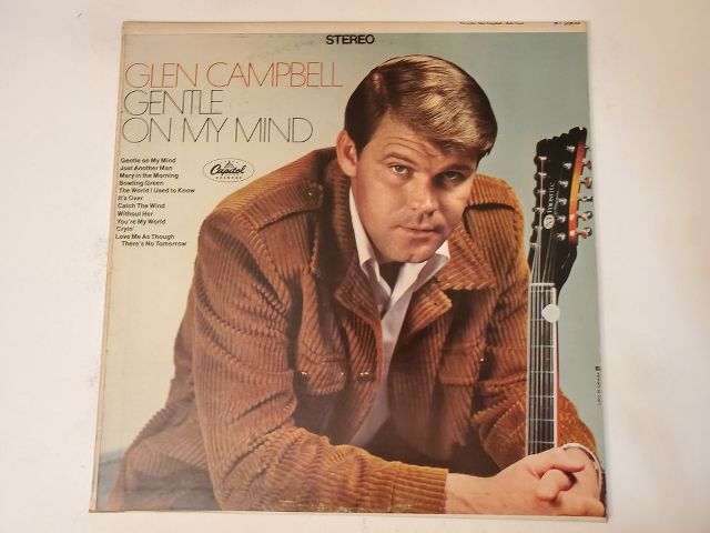 Glen Campbell Gentle on My Mind vinyl record