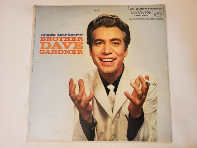 Brother Dave Gardner Rejoice, Dear Hearts! vinyl record