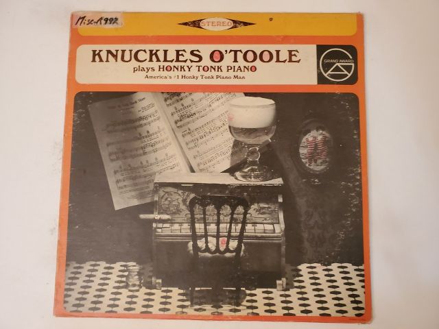 Knuckles O'Toole Knuckles O'Toole Plays Honky Tonk Piano vinyl record