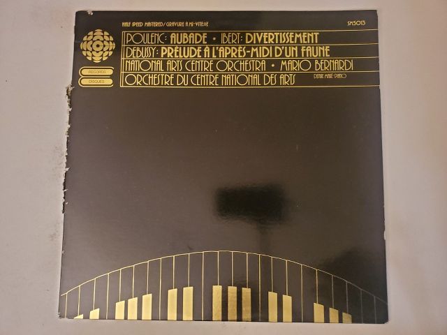 National Arts Centre Orchestra Poulenc: Aubade / Ibert: Divertissement / Debussy: Pr?lude ? l'apr?s-midi d'un faune vinyl record