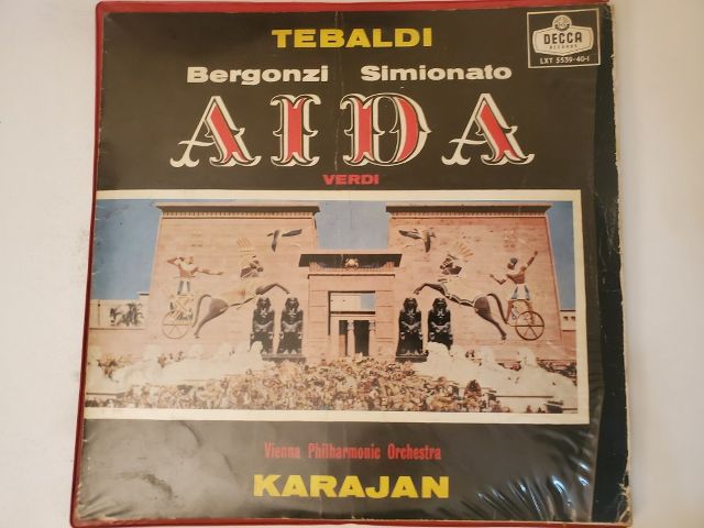 Renata Tebaldi, Carlo Bergonzi, Giulietta Simionato, Vienna Philharmonic Orchestra, Herbert von Karajan Aida vinyl record