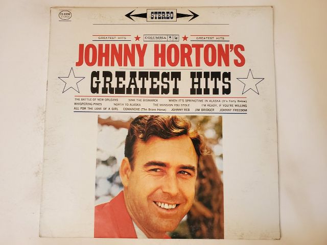 Johnny Horton Johnny Horton's Greatest Hits vinyl record