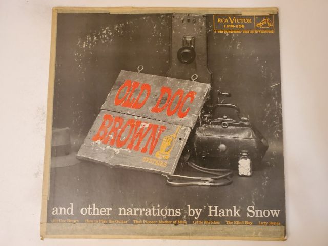 Hank Snow Old Doc Brown and Other Narrations vinyl record