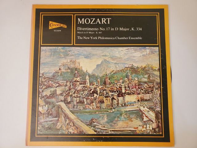 The New York Philomusica Chamber Ensemble Divertimento No. 17 in D Major, K. 334 vinyl record