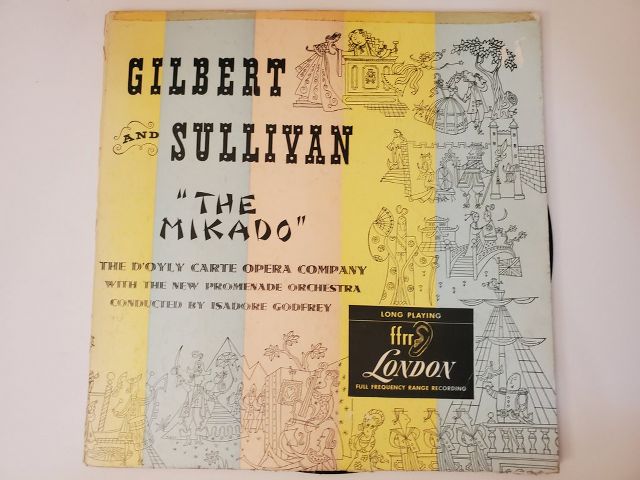 Gilbert and Sullivan The Mikado vinyl record