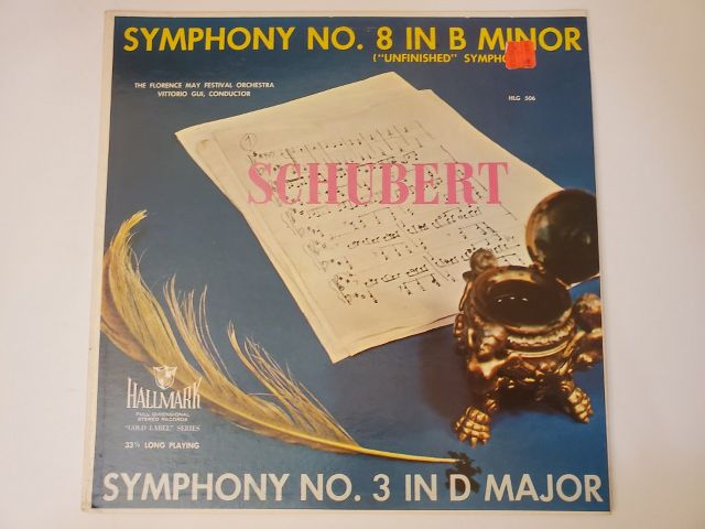 Franz Schubert Symphony No. 8 in B Minor / Symphony No. 3 in D Major vinyl record