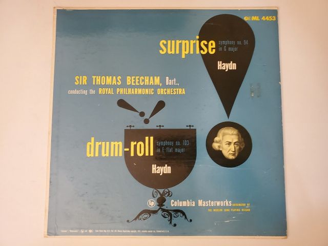 Sir Thomas Beecham, Royal Philharmonic Orchestra Surprise & Drum-Roll Symphonies vinyl record