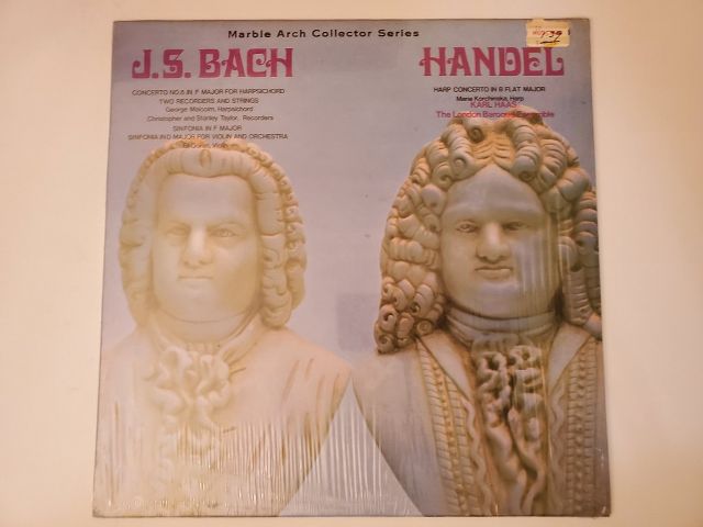 J.S. Bach / Handel Marble Arch Collector Series vinyl record