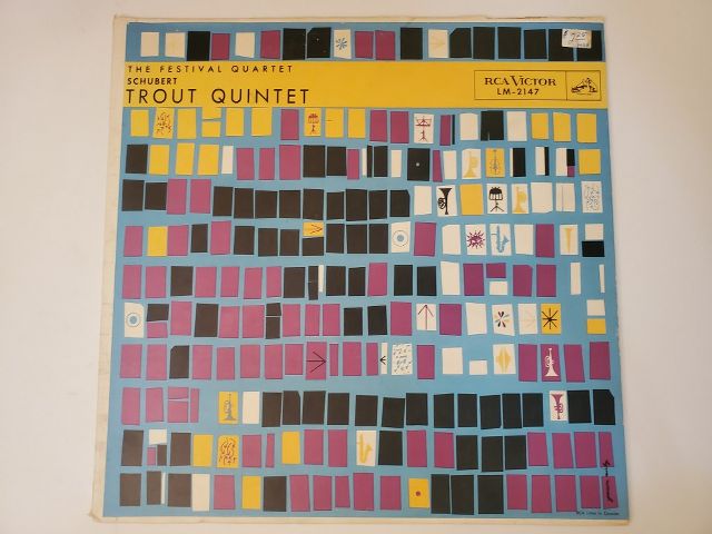 Schubert, The Festival Quartet Trout Quintet vinyl record