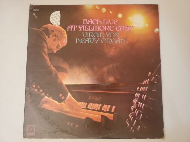 Virgil Fox Bach Live at Fillmore East vinyl record