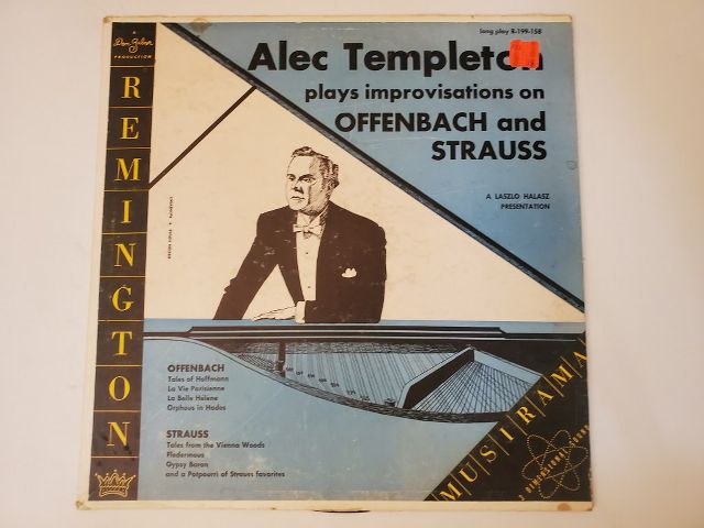 Alec Templeton Plays Improvisations on Offenbach and Strauss vinyl record