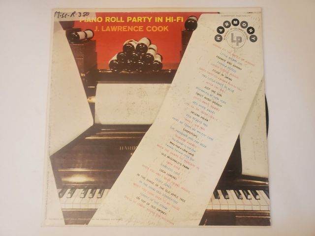 J. Lawrence Cook Piano Roll Party in Hi-Fi vinyl record