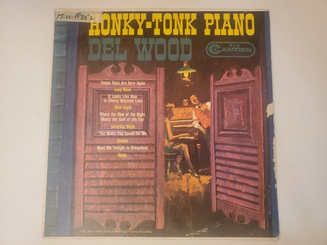 Del Wood Honky Tonk Piano vinyl record