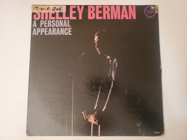 Shelley Berman A Personal Appearance vinyl record