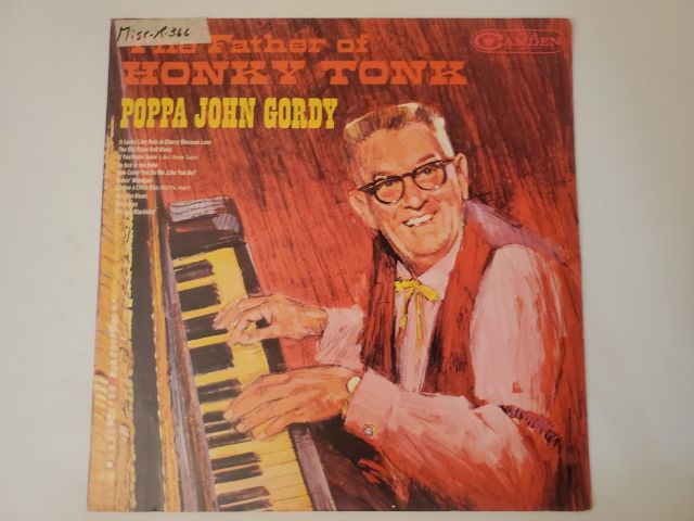 Poppa John Gordy The Father of Honky Tonk vinyl record
