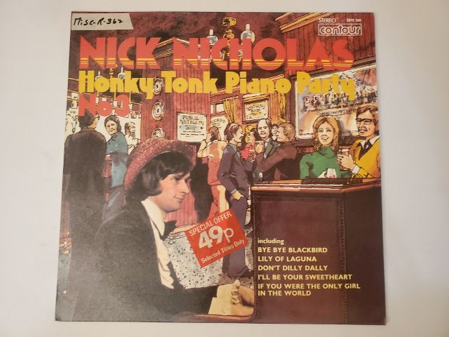 Nick Nicholas Honky Tonk Piano Party No. 1 vinyl record