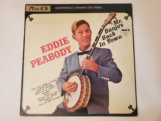 Eddie Peabody Mr. Banjo's Back in Town vinyl record