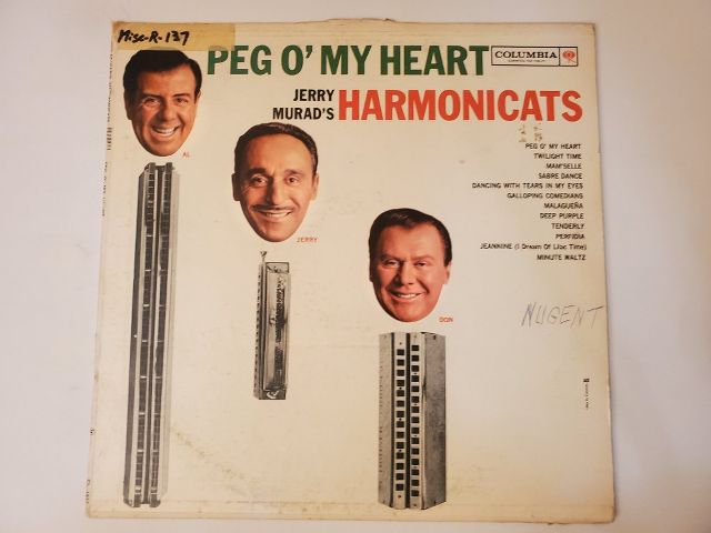 Jerry Murad's Harmonicats Peg O' My Heart vinyl record