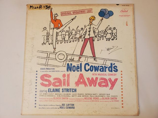 Original Broadway Cast Sail Away vinyl record
