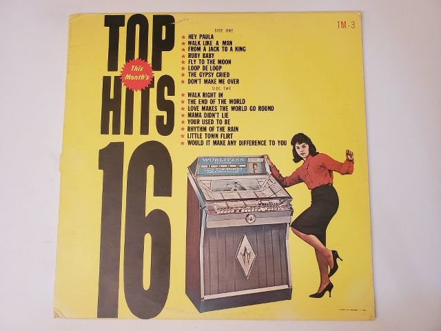 Unknown 16 Top Hits vinyl record