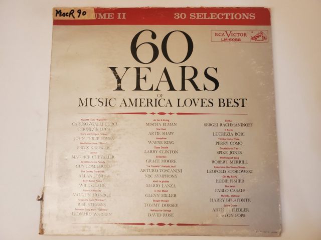 Various Artists 60 Years of Music America Loves Best (Volume II) vinyl record